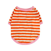 KUTKUT Small Dog Soft Cotton Striped Clothing, Puppy Vest T-Shirts Outfits for Dogs and Cat, Doggy Breathable Tshirts for Pet Dogs Boy and Girl - kutkutstyle